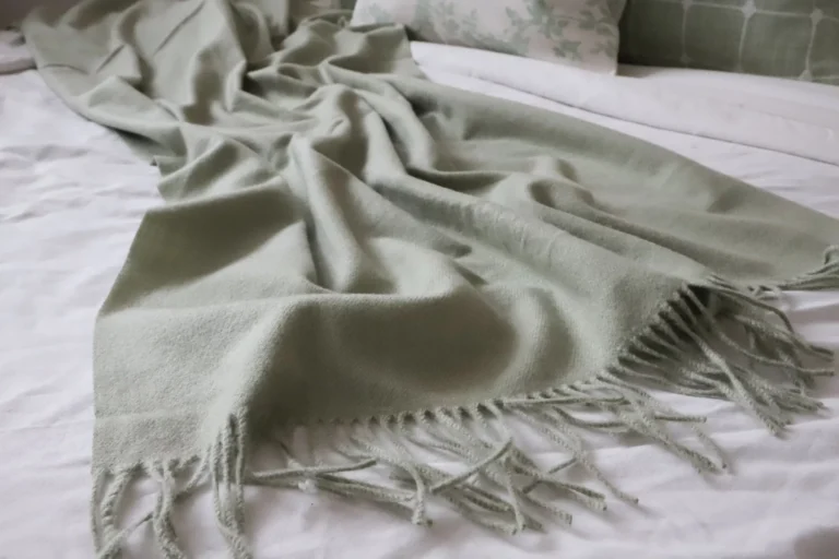 Delia Sage Green Decorative Throw